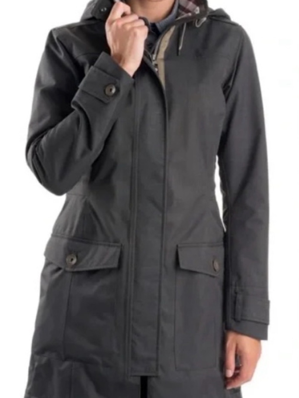 Mountain Equipment Co-op Crosstown Jacket Commuter Jacket  Khaki/taupe colour.